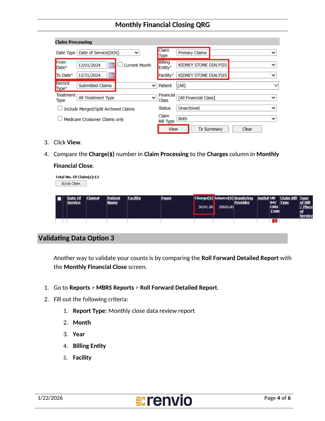 Claim Processing and Data Validation