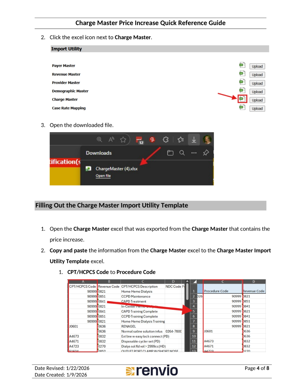 Filling Out the Import Utility Template