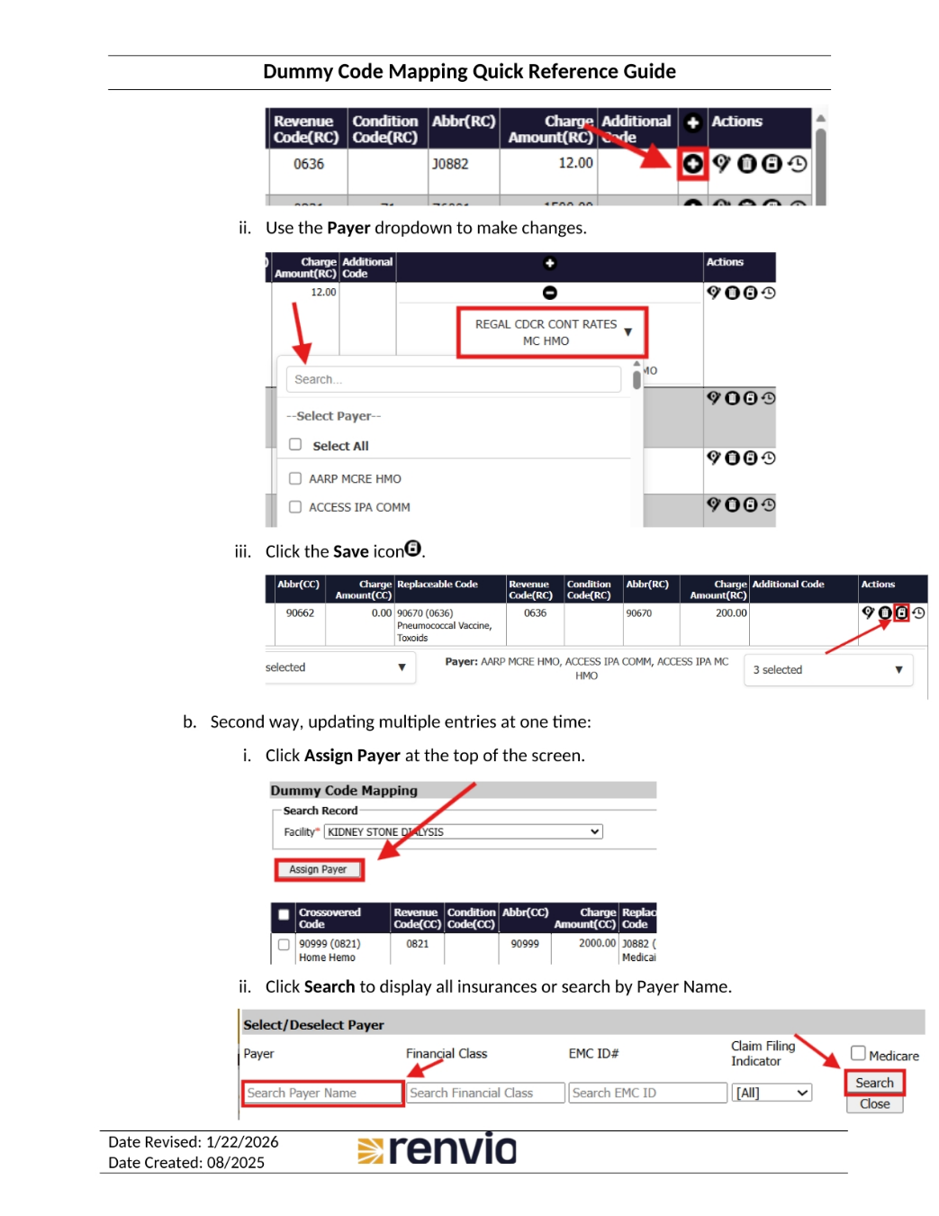Updating Payer Information